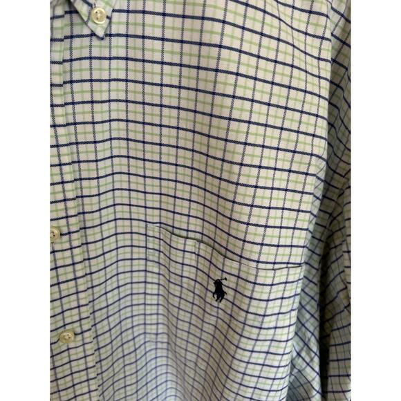 Ralph Lauren Big Shirt Purple & Greeen Plaid  Buttonup Size XXL - Picture 2 of 3